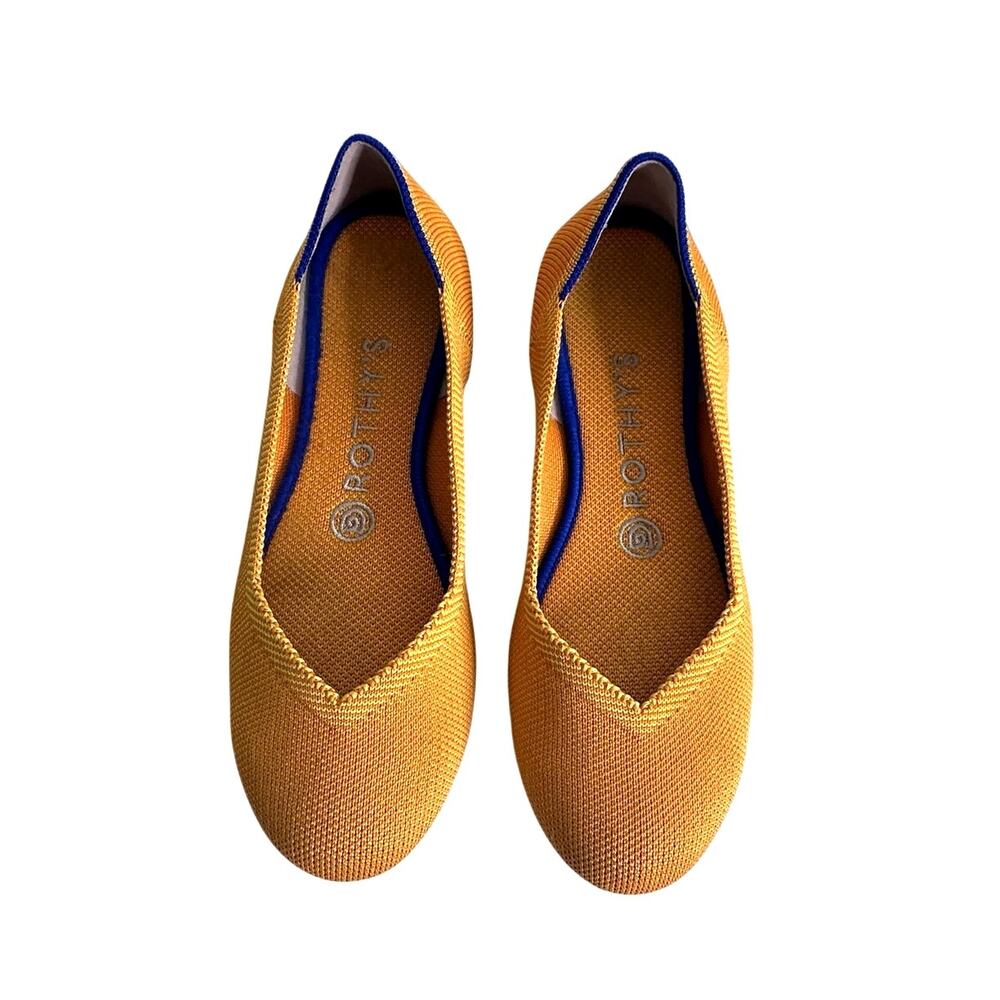 ROTHY's lemon drop round toe flats women's size 6.5 - Picture 8 of 11